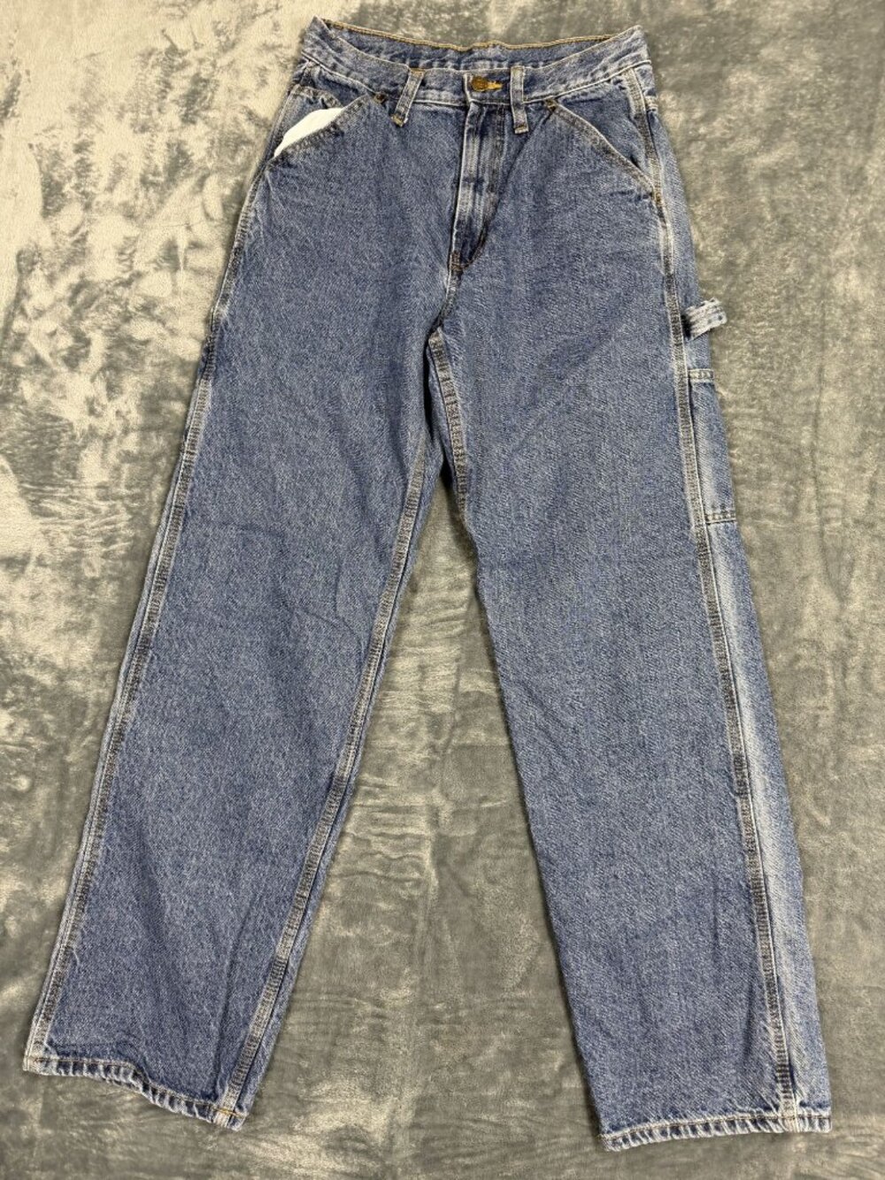 RK Brand Mens Blue Carpenter Jeans 30x34 Relaxed Fit 100% Cotton